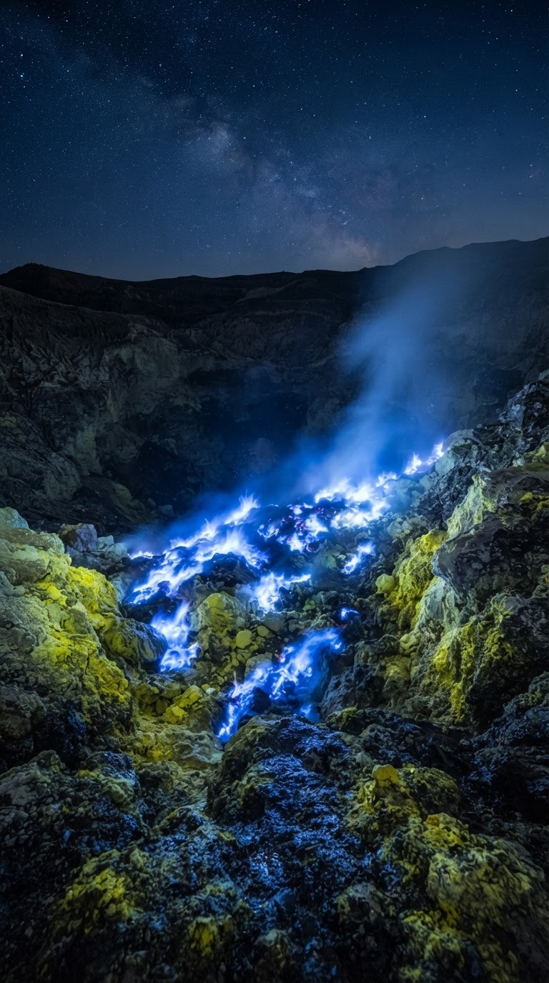 Kawah Ijen: el volcán de las llamas azules (que no es lava)